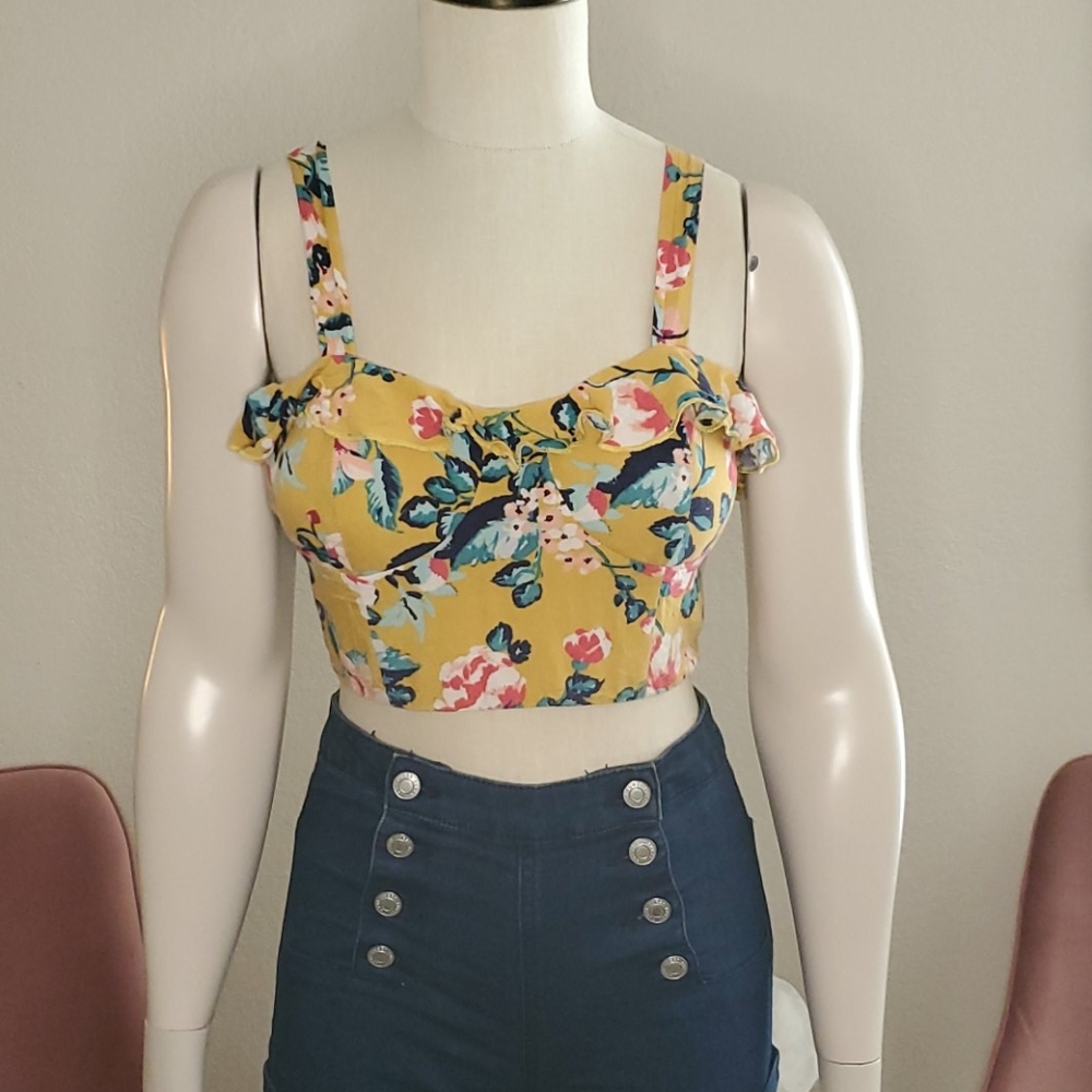 Floral crop top